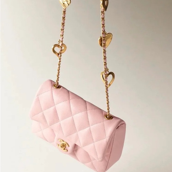 Chanel Mini Flap with Heart Charms - Picture 4 of 8